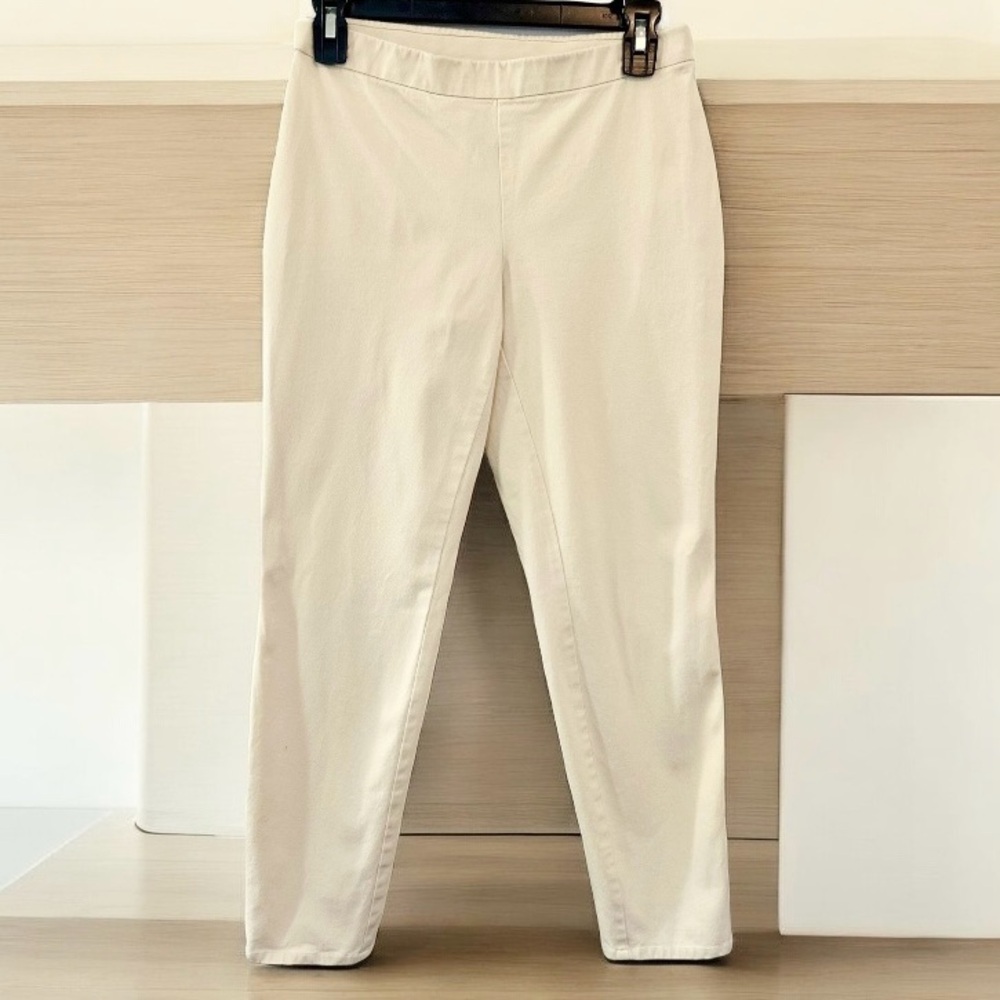 Halston Women’s Cream High Rise Leggings Size 2